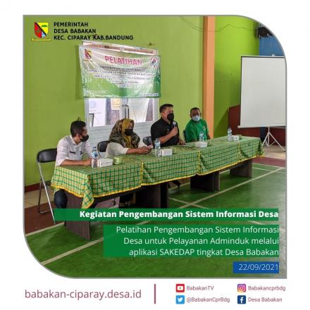 Pelatihan Pengembangan Sistem Informasi Desa untuk Pelayanan Adminduk melalui aplikasi SAKEDAP